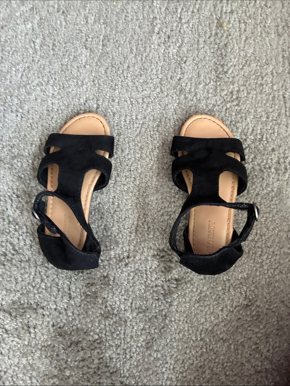 Old navy Black Suede Strappy Women's Sandals
